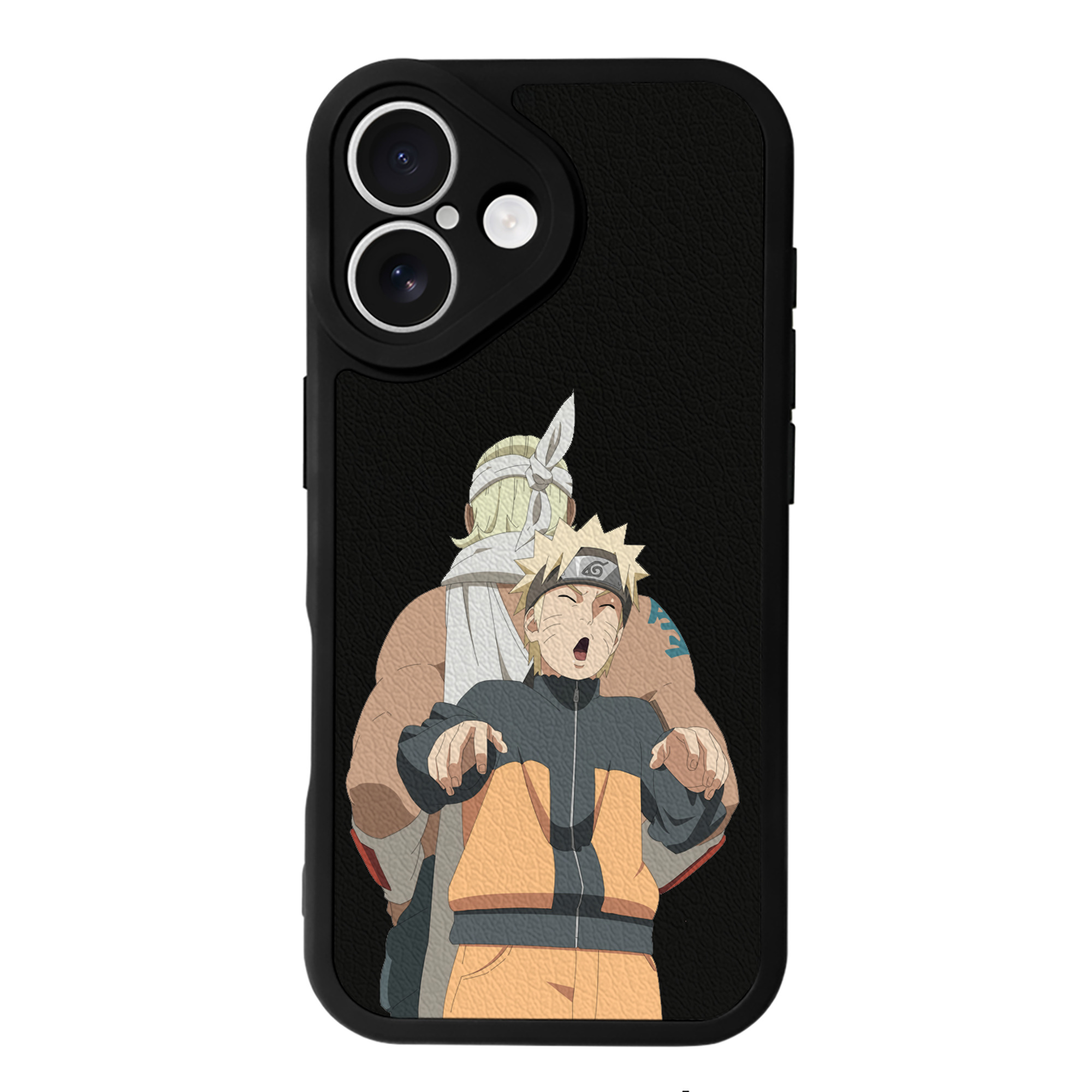 （画像用） NARUTO -ナルト- うずまき ナルト Uzumaki Naruto 【iPhone 16シリーズ対応】シリコンスマホケース（レザー調） 材質：シリコン